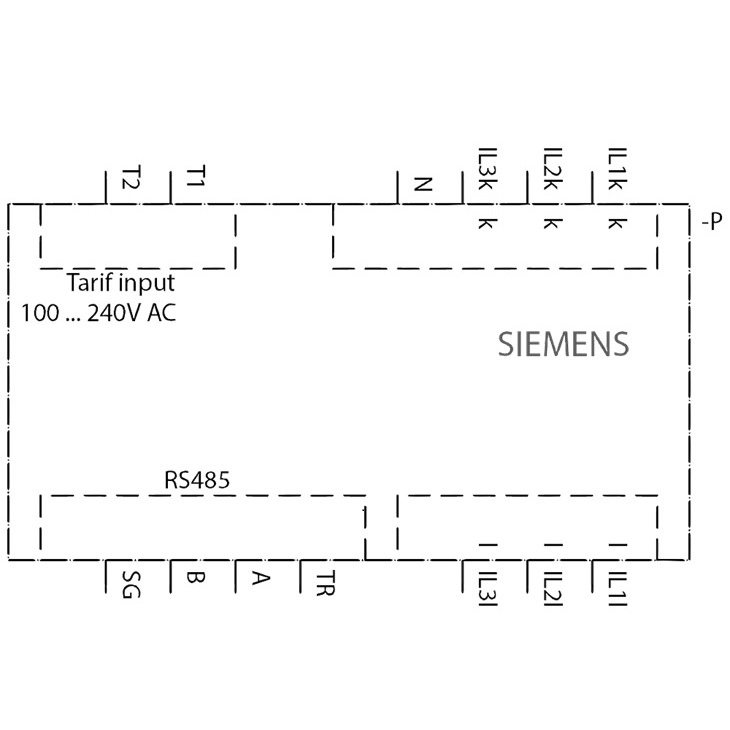 西門子-7KT1666軌道式電錶接線